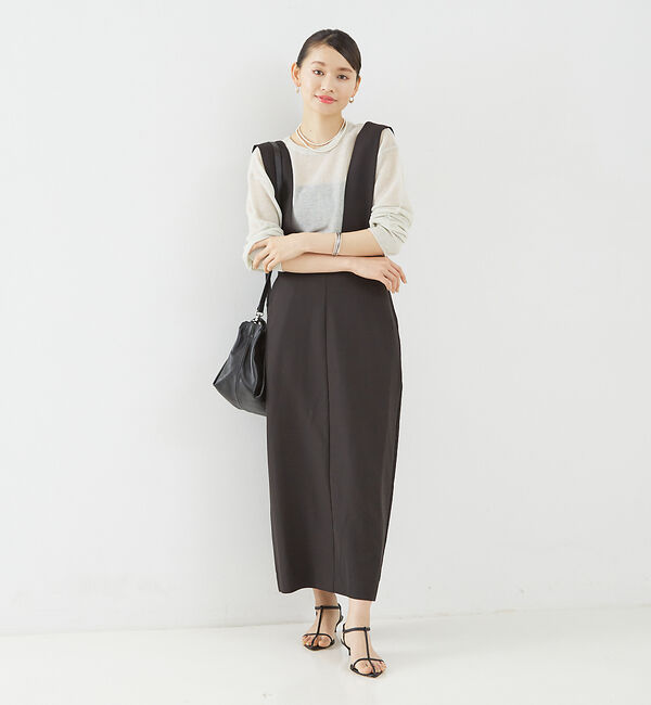 Rouge vif「【一部店舗限定】ストレッチサスペンダージャンパースカート」|スカート|