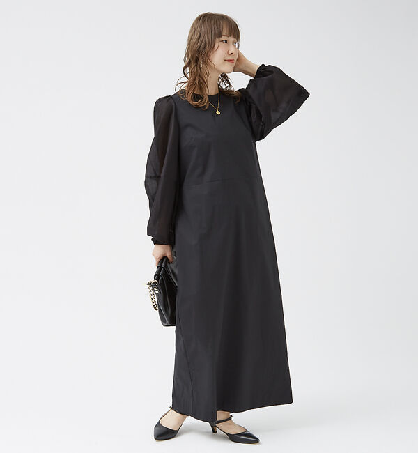 Rouge vif「バルーンシアースリーブワンピース」|ワンピース|