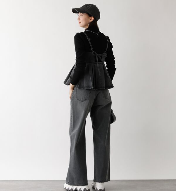 abahouse mavie「ウォッシュドデニムキャミ/レイヤード/バックリボン/春服/夏服」|キャミソール|