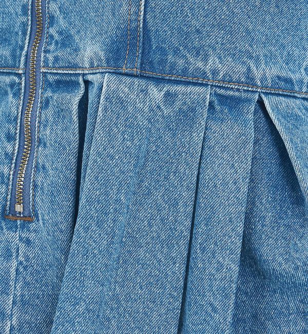 abahouse mavie「ウォッシュドデニムキャミ/レイヤード/バックリボン/春服/夏服」|キャミソール|