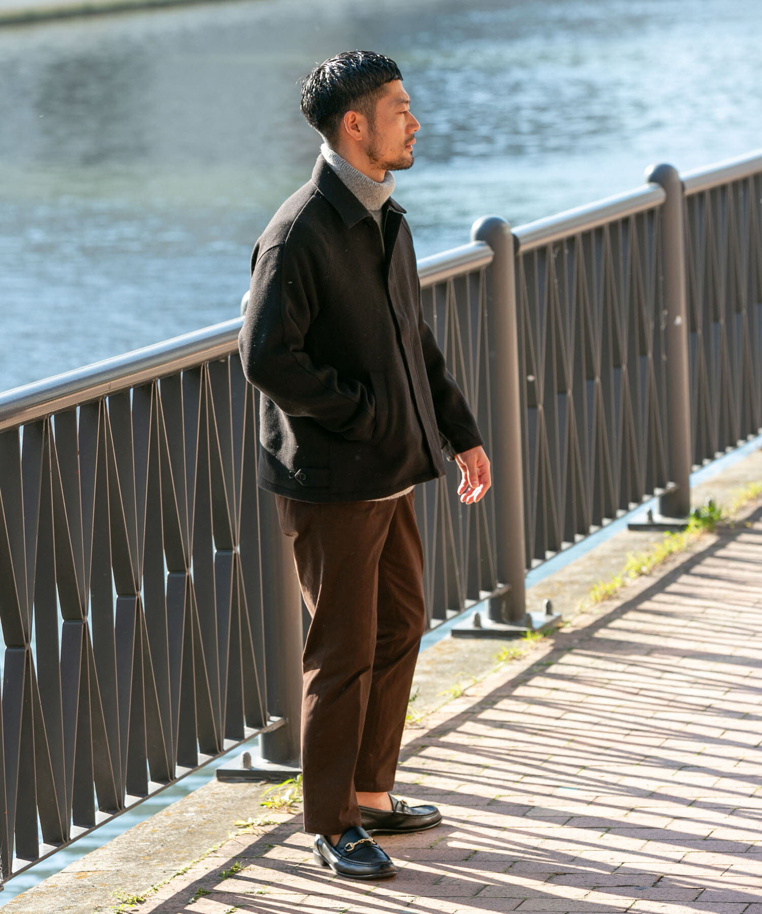 URBAN RESEARCH ROSSO「『XLサイズあり』light meltonブルゾン」|ブルゾン・スタジャン|