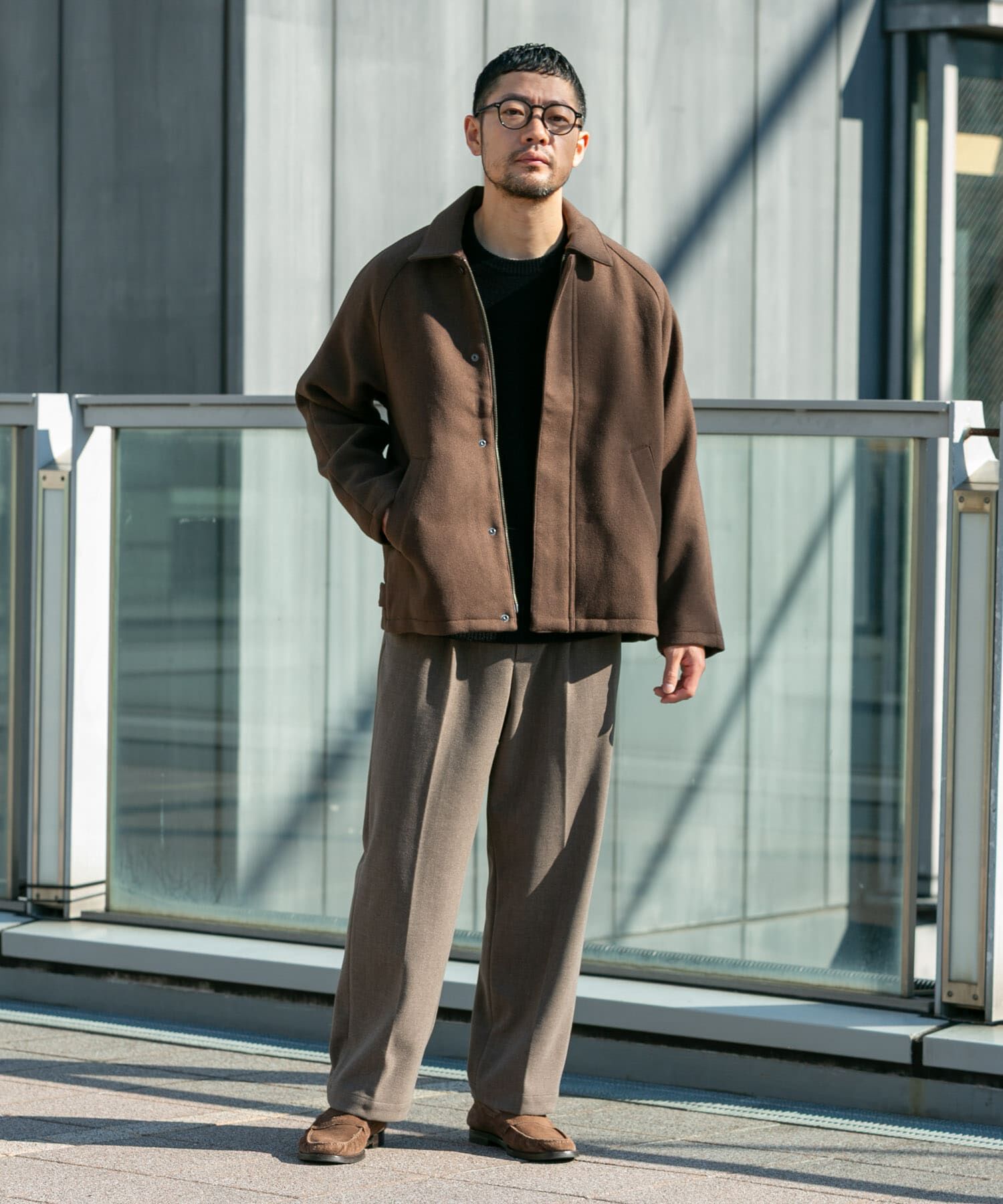 URBAN RESEARCH ROSSO「『XLサイズあり』light meltonブルゾン」|ブルゾン・スタジャン|