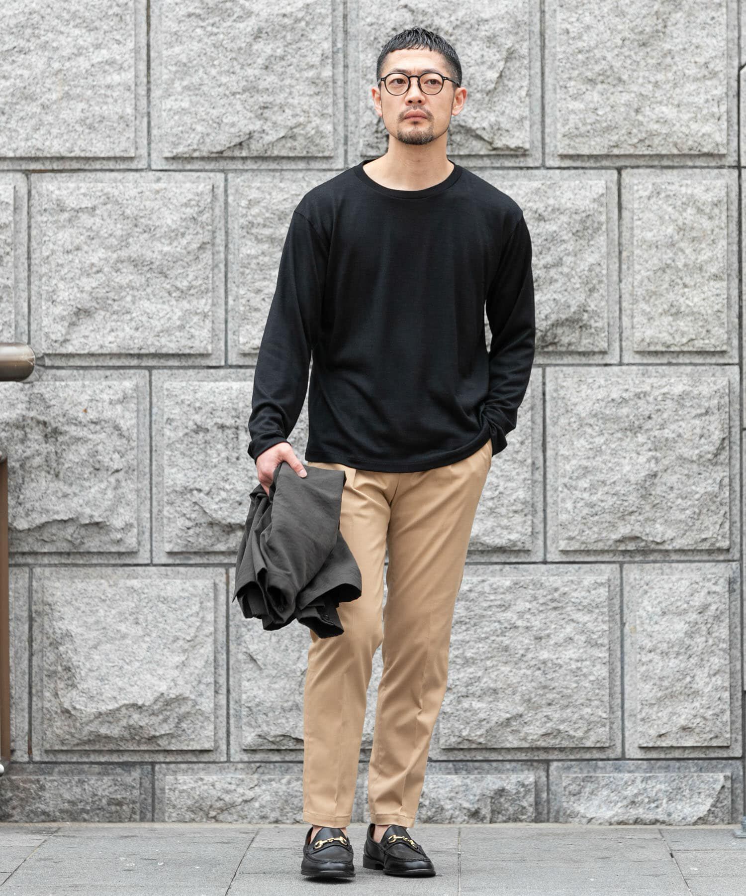 URBAN RESEARCH ROSSO「『XLサイズあり』ハイクオリティウールロンT」|Tシャツ・カットソー|