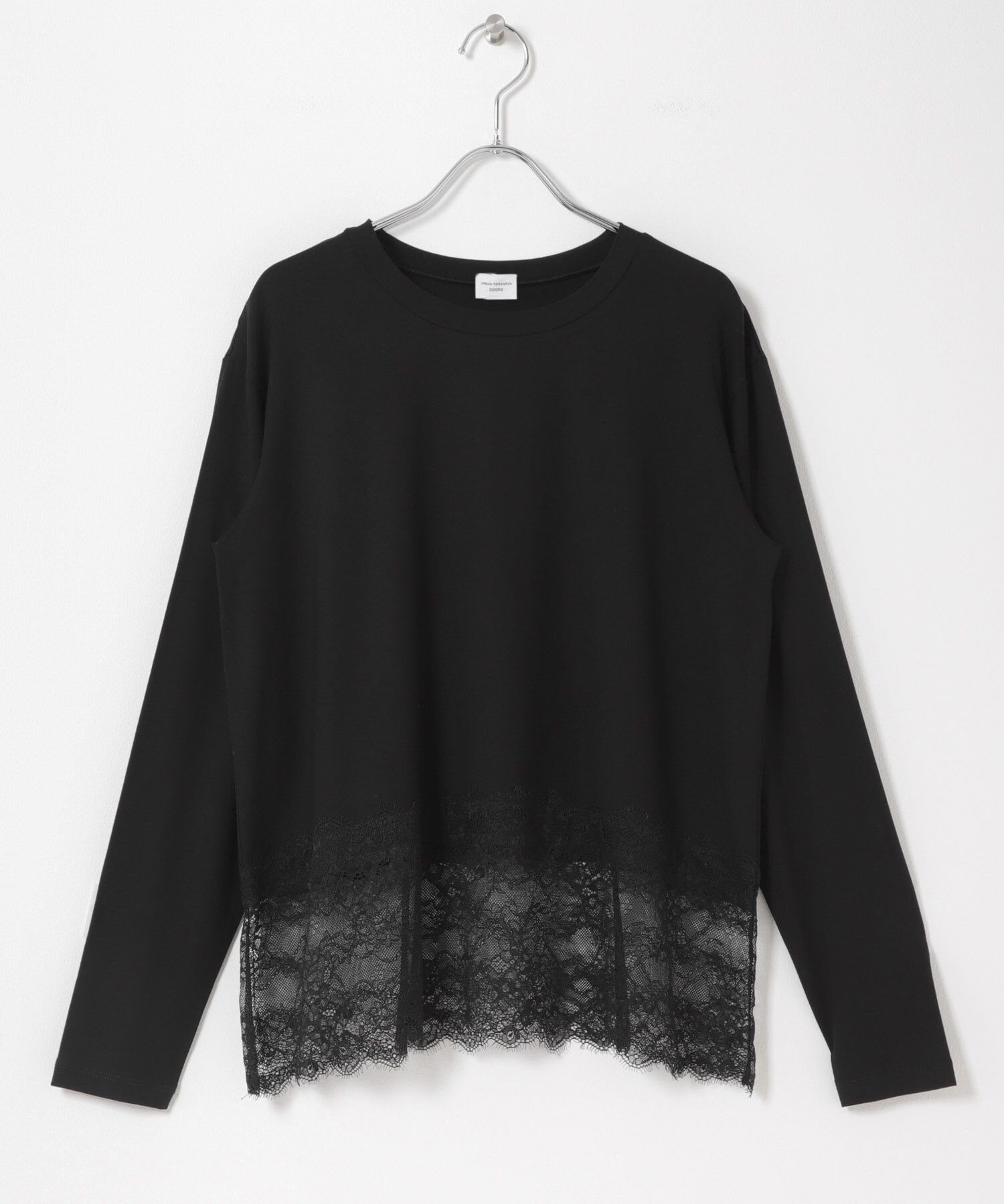 URBAN RESEARCH DOORS「レースドッキングカットソー」|Tシャツ・カットソー|