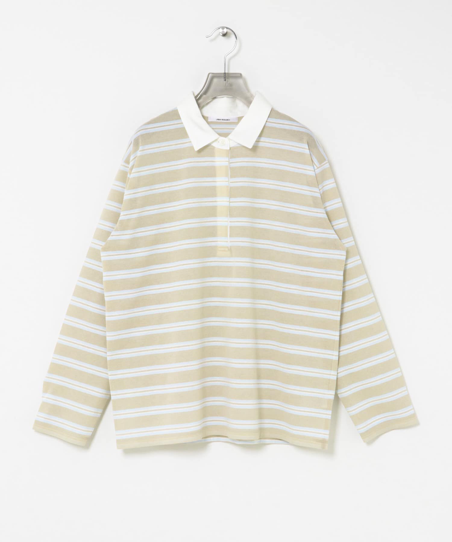 URBAN RESEARCH「シャツカラーマルチボーダーカットソー」|シャツ・ブラウス|