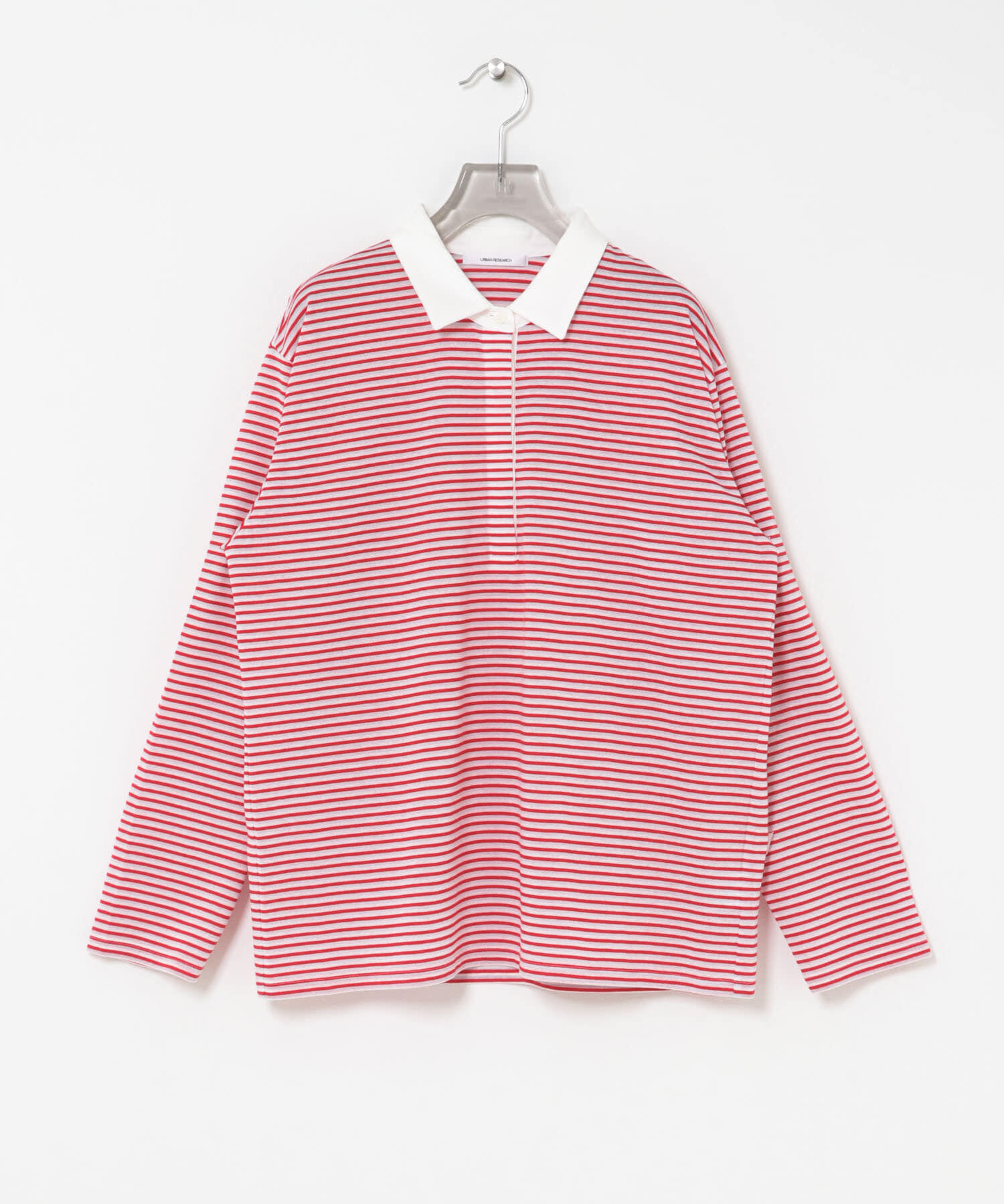 URBAN RESEARCH「シャツカラーマルチボーダーカットソー」|シャツ・ブラウス|