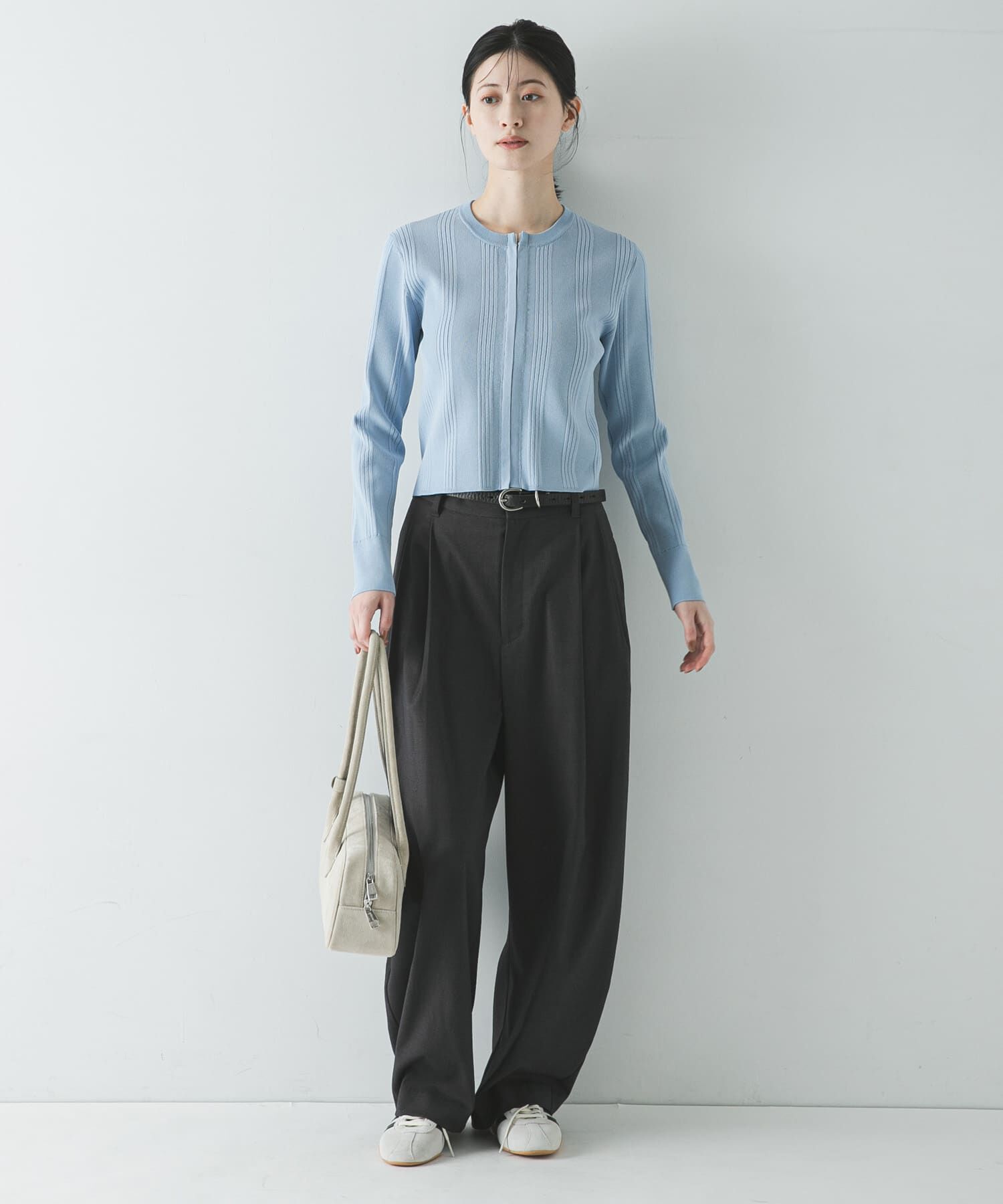 URBAN RESEARCH「ランダムリブニットカーディガン」|カーディガン|