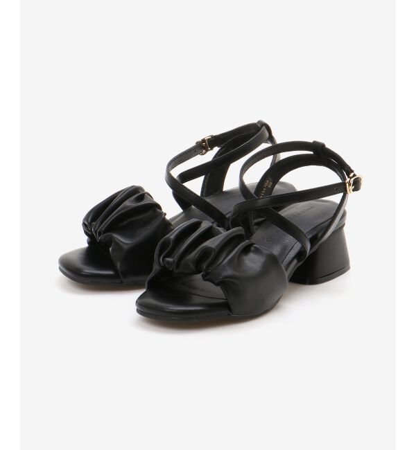  「シアーギャザーサンダル」|サンダル|