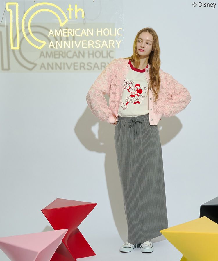 AMERICAN HOLIC「【Mickey&Friends】フロッキーリンガーT」|Tシャツ・カットソー|