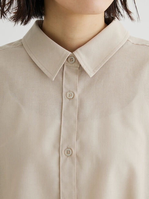  「綿麻混レギュラーシャツ」|シャツ・ブラウス|