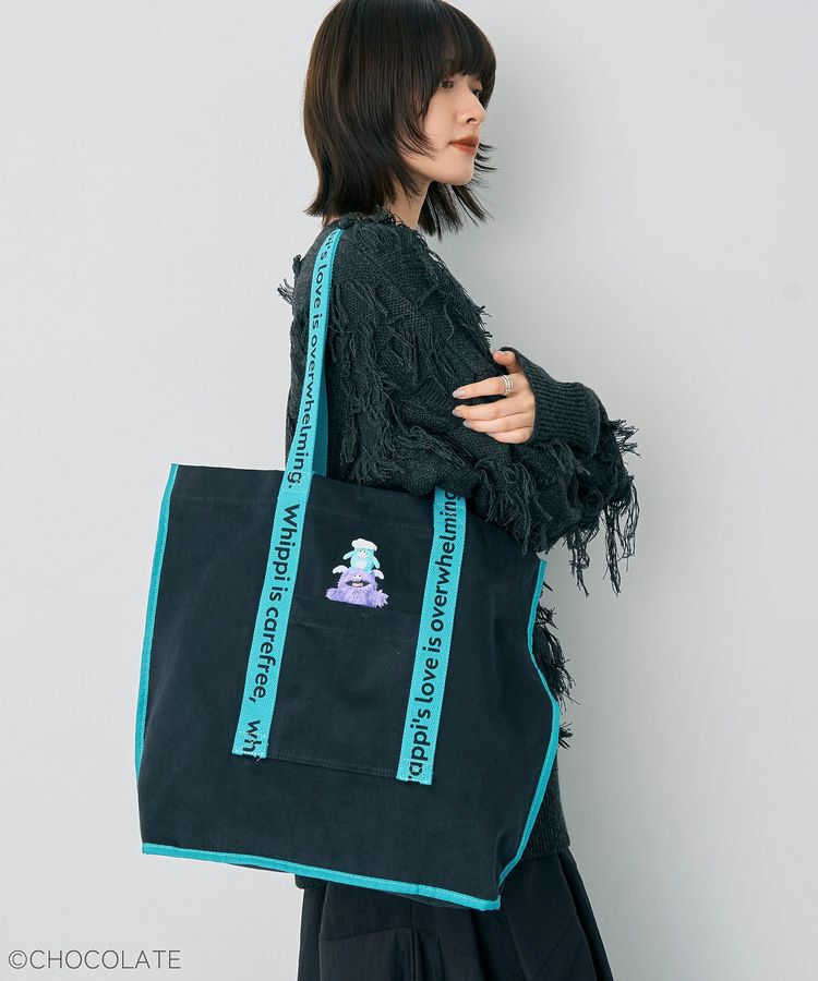 YECCA VECCA「【Whippi&Wrappi】トートバッグ」|トートバッグ|Black