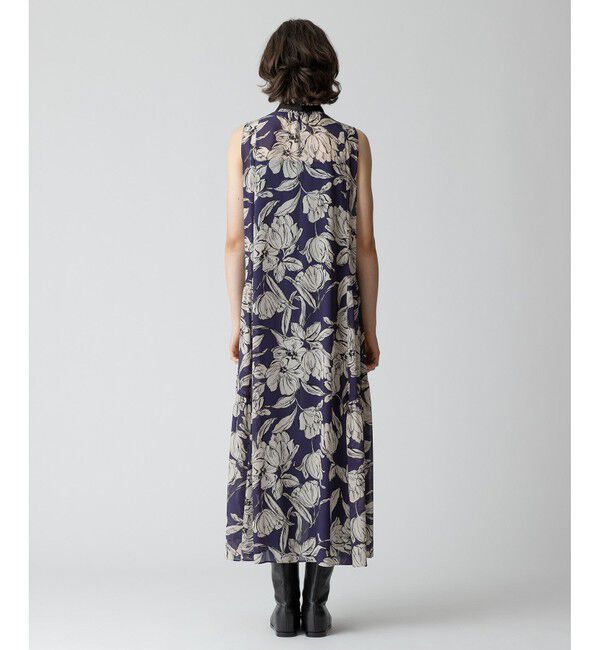 allureville「楊柳シアーフラワープリントワンピース」|ワンピース|