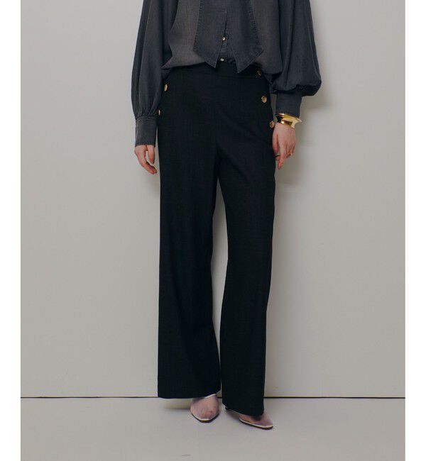 allureville「〈WEB・ルミネ別注〉デニムライクマリンパンツ」|チノ|ブラック系