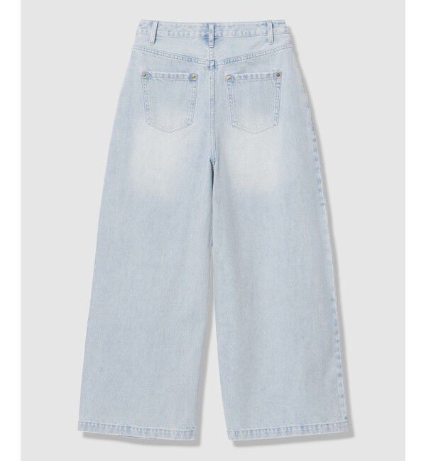 allureville「ブリーチデニムワイドレッグパンツ」|その他|