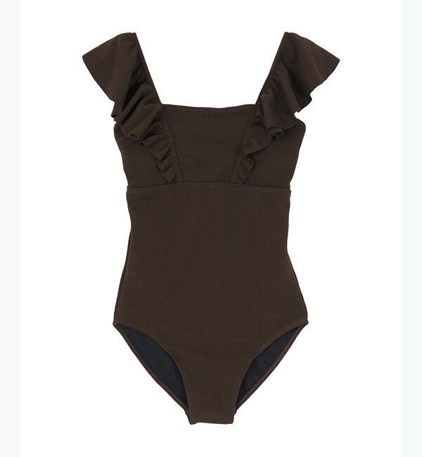 SEA DRESS「ショルダーフリルスクエアネックワンピース/水着」|ビキニ|