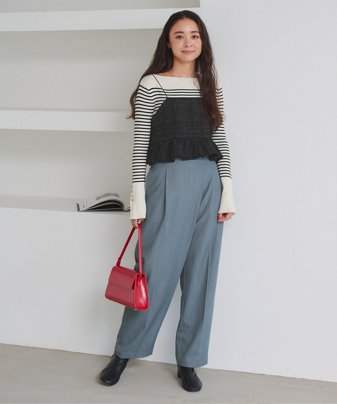 titivate「ラメツイードキャミソールトップス」|キャミソール|