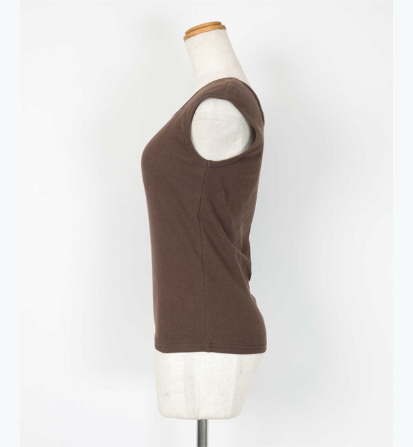 ur's「カップ付スクエアネックトップス/タンクトップ」|タンクトップ|