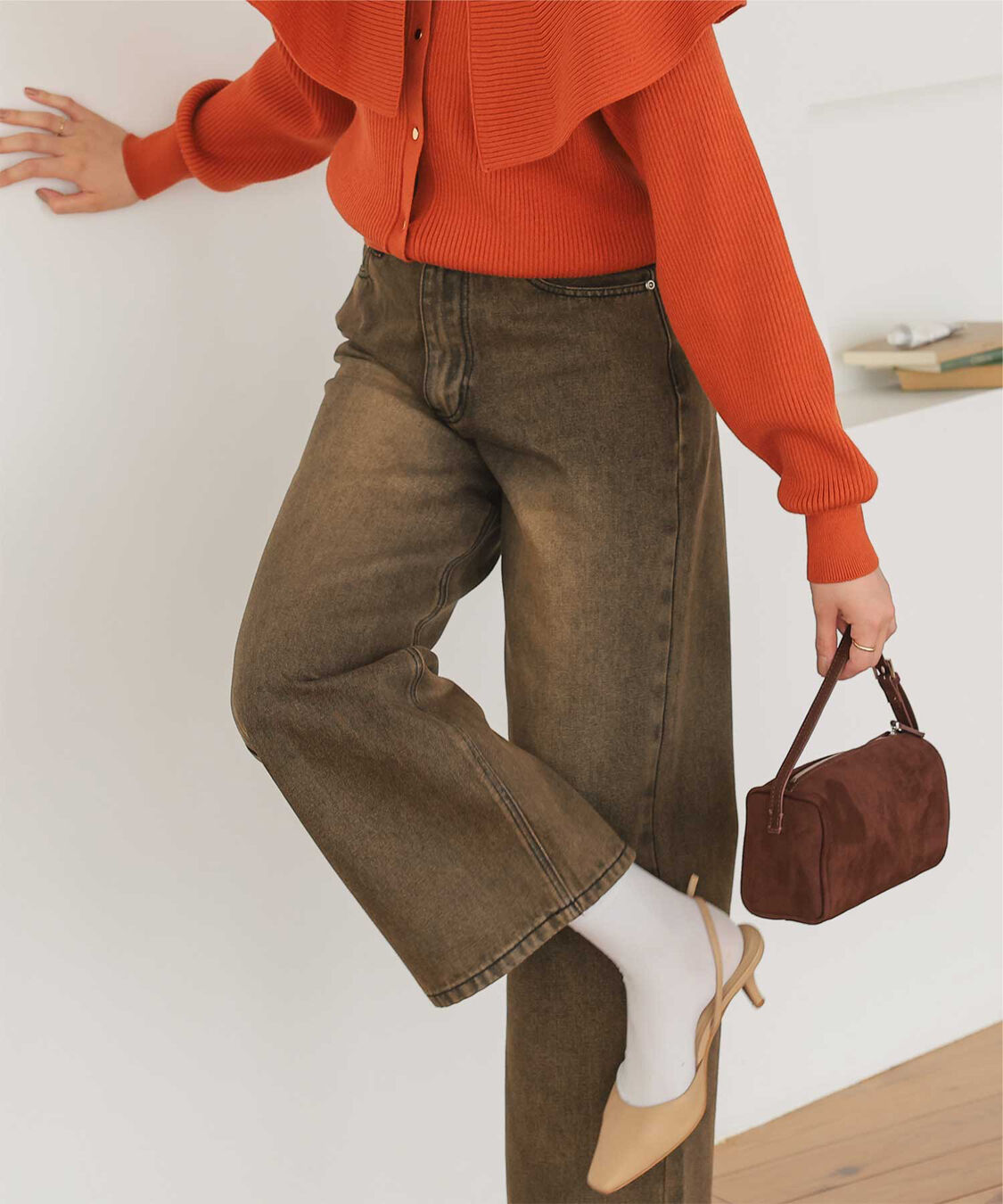 titivate「ワイドデニムパンツ」|デニム|