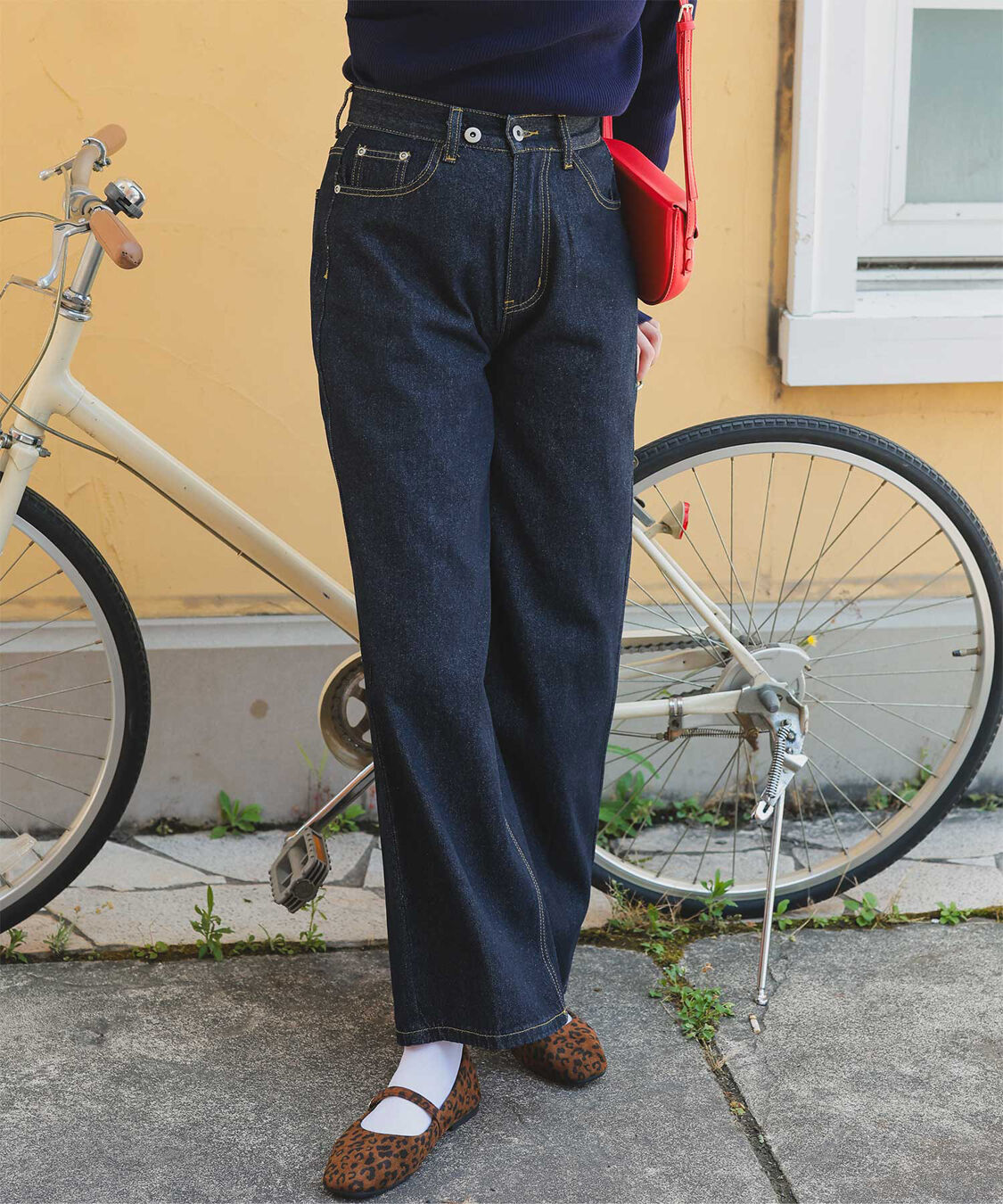 titivate「ワイドデニムパンツ」|デニム|