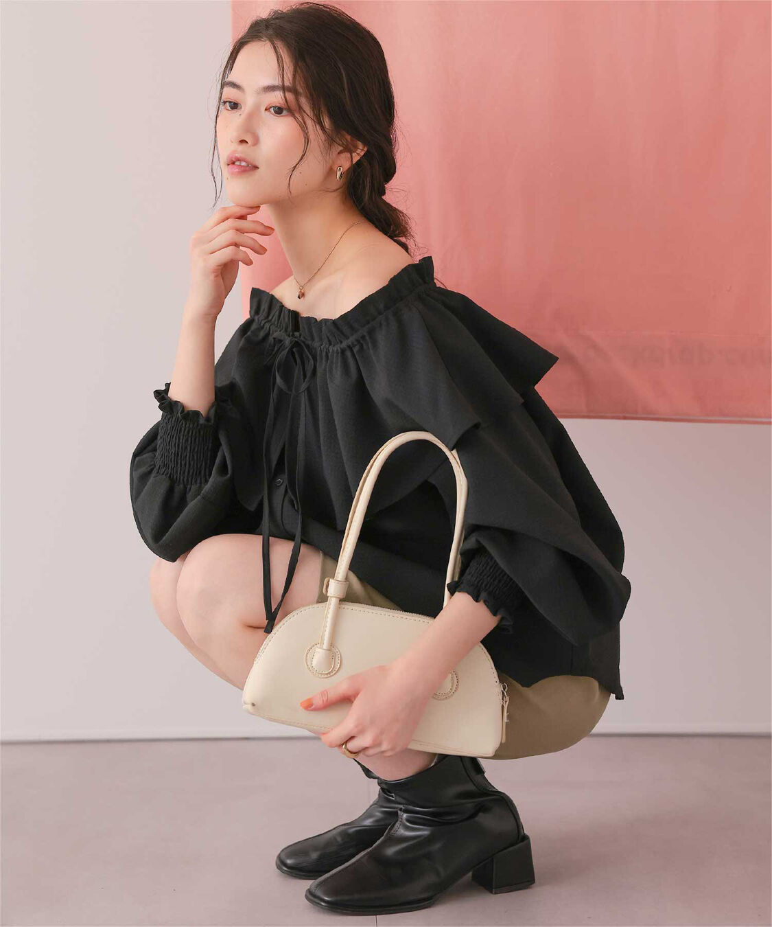 titivate「ふんわりシルエットマルチウェイブラウス」|シャツ・ブラウス|