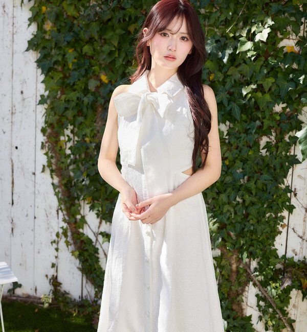  「【Denim Collection】ボレロセットサイドカットロングワンピ」|ワンピース|