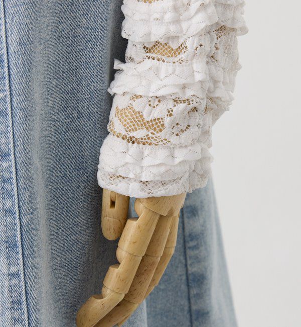  「【Denim Collection】ボレロセットサイドカットロングワンピ」|ワンピース|