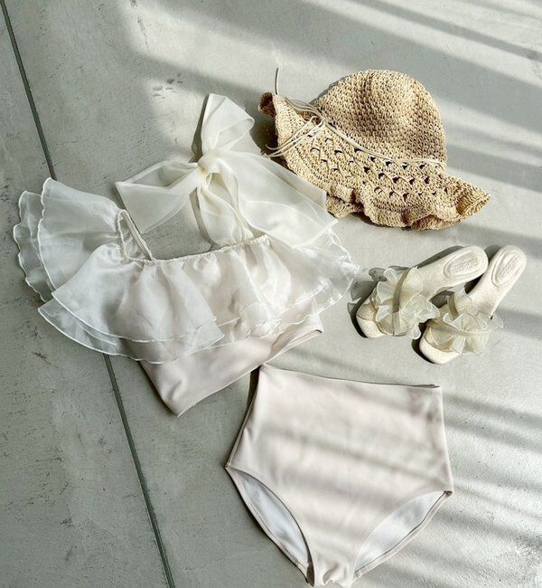  「swimwear/肩リボンワンショル(3点セット)」|その他|