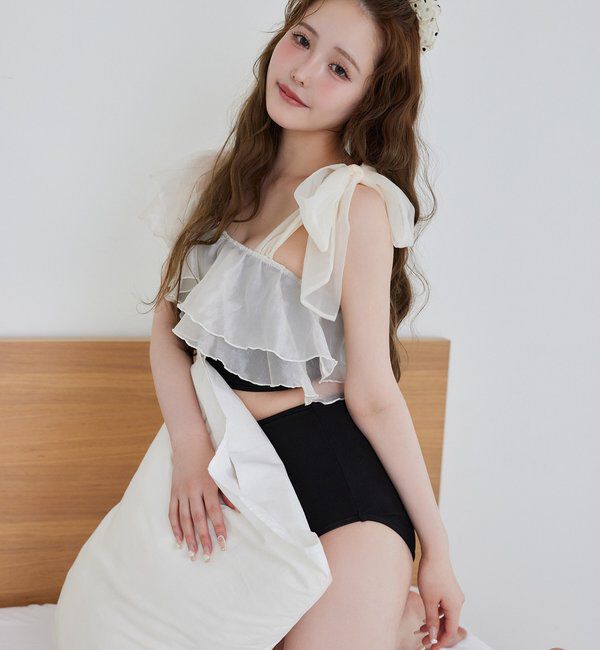  「swimwear/肩リボンワンショル(3点セット)」|その他|