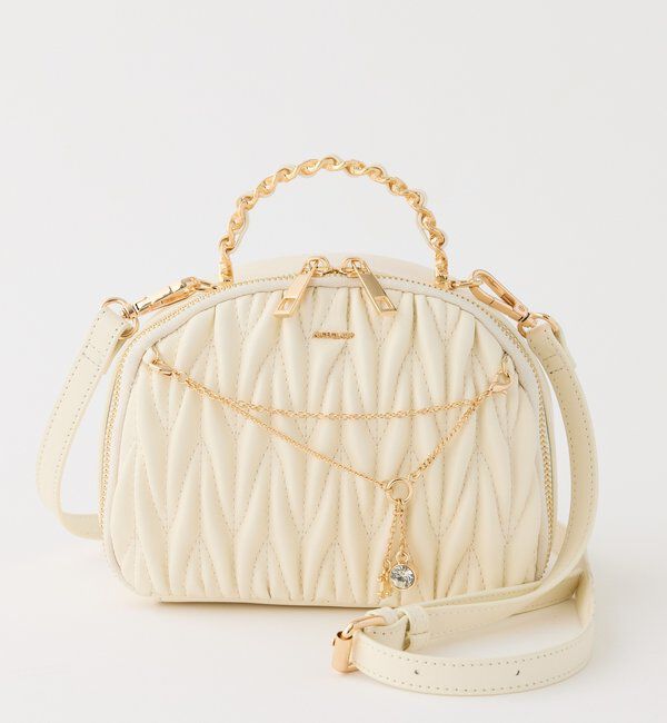  「キルティングハーフムーンミニバッグ」|ショルダー・メッセンジャー|