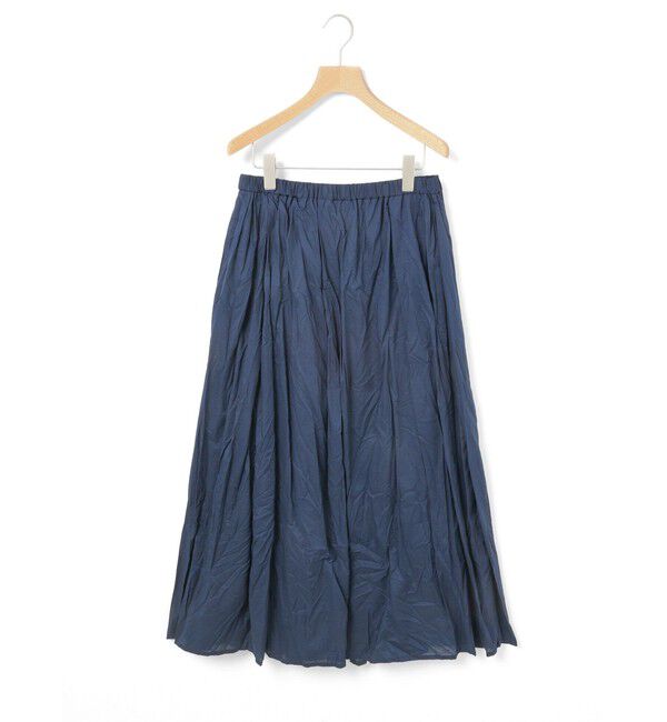 MidiUmi「MidiUmi ギャザースカート」|スカート|ネイビー