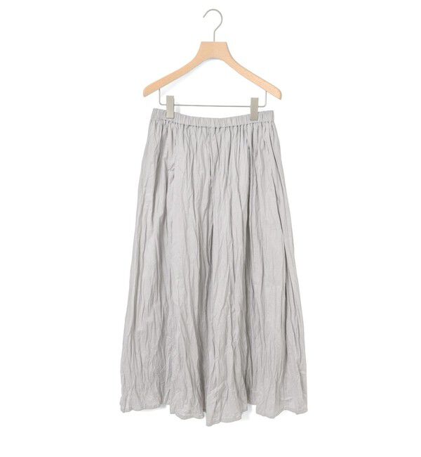 MidiUmi「MidiUmi ギャザースカート」|スカート|ライトグレー