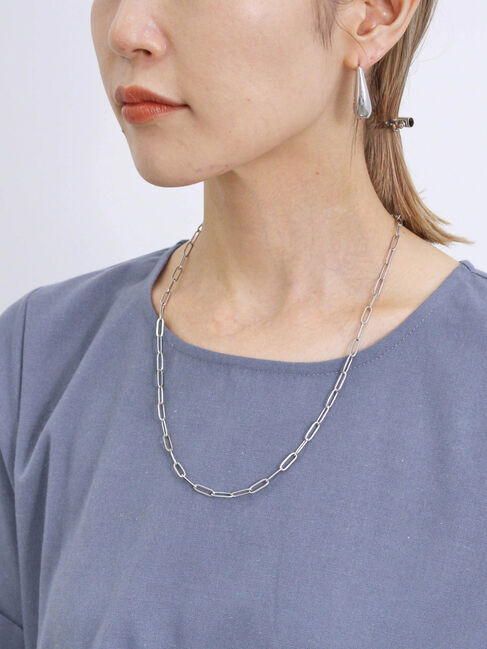 Samansa Mos2 blue「【イージーケア】リネン混マキシフレアワンピース」|ワンピース|