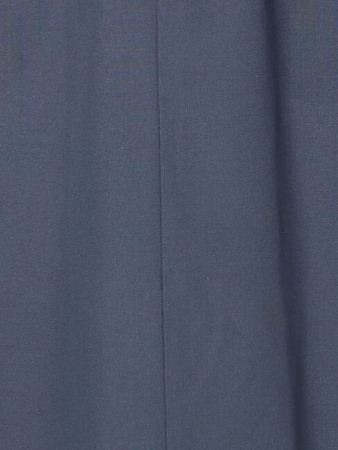 Samansa Mos2 blue「【イージーケア】リネン混マキシフレアワンピース」|ワンピース|