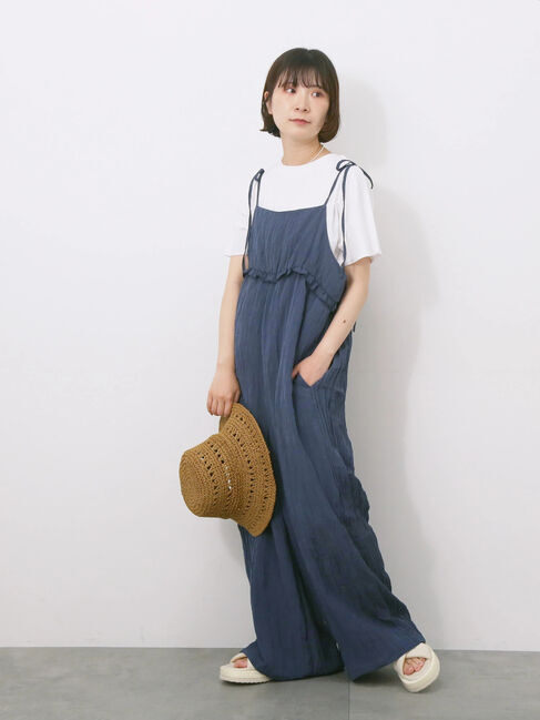 Samansa Mos2 blue「【USAコットン】アソートフレンチスリーブTシャツ」|Tシャツ・カットソー|