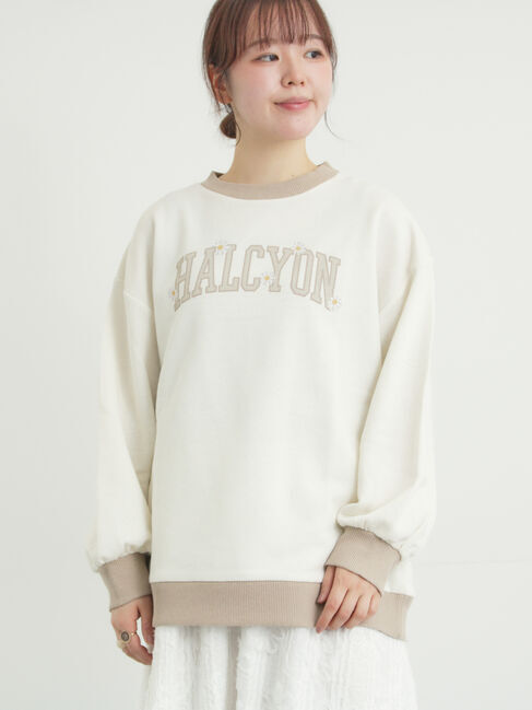 Samansa Mos2「リンガーロゴスウェット」|Tシャツ・カットソー|