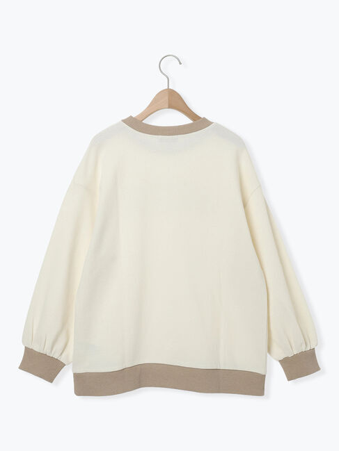 Samansa Mos2「リンガーロゴスウェット」|Tシャツ・カットソー|