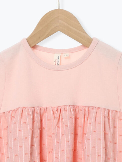 Samansa Mos2 Lagom「ドビードットドッキングカットソー」|Tシャツ・カットソー|