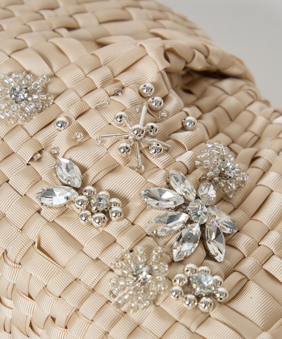 Maglie le cassetto「スワロフスキーフラワークラッチバッグ《Maria La Rosa》」|クラッチバッグ|