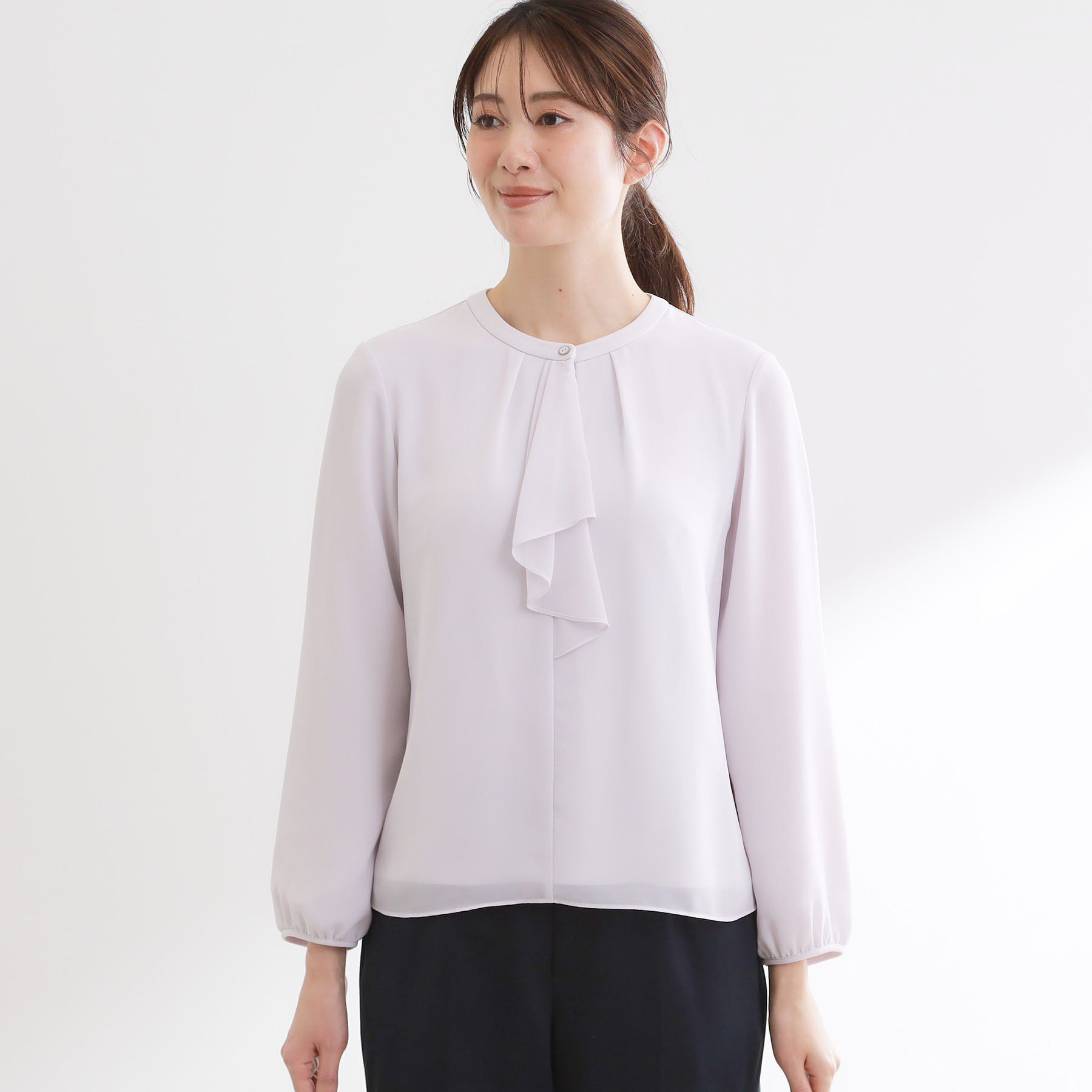 Reflect「フロントフリルシフォンブラウス」|シャツ・ブラウス|