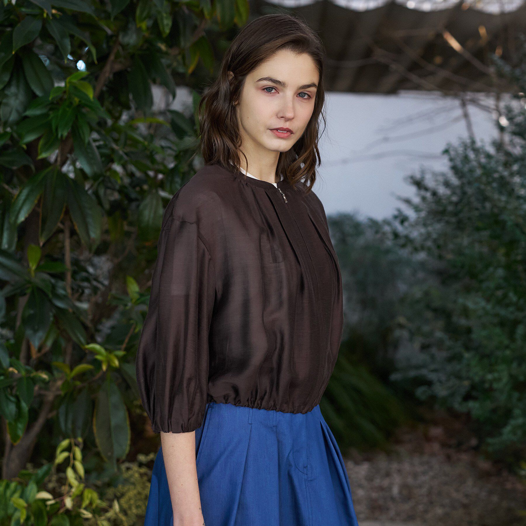 DRESSTERIOR「ウォッシャブル シアーショートブルゾン」|ブルゾン・スタジャン|