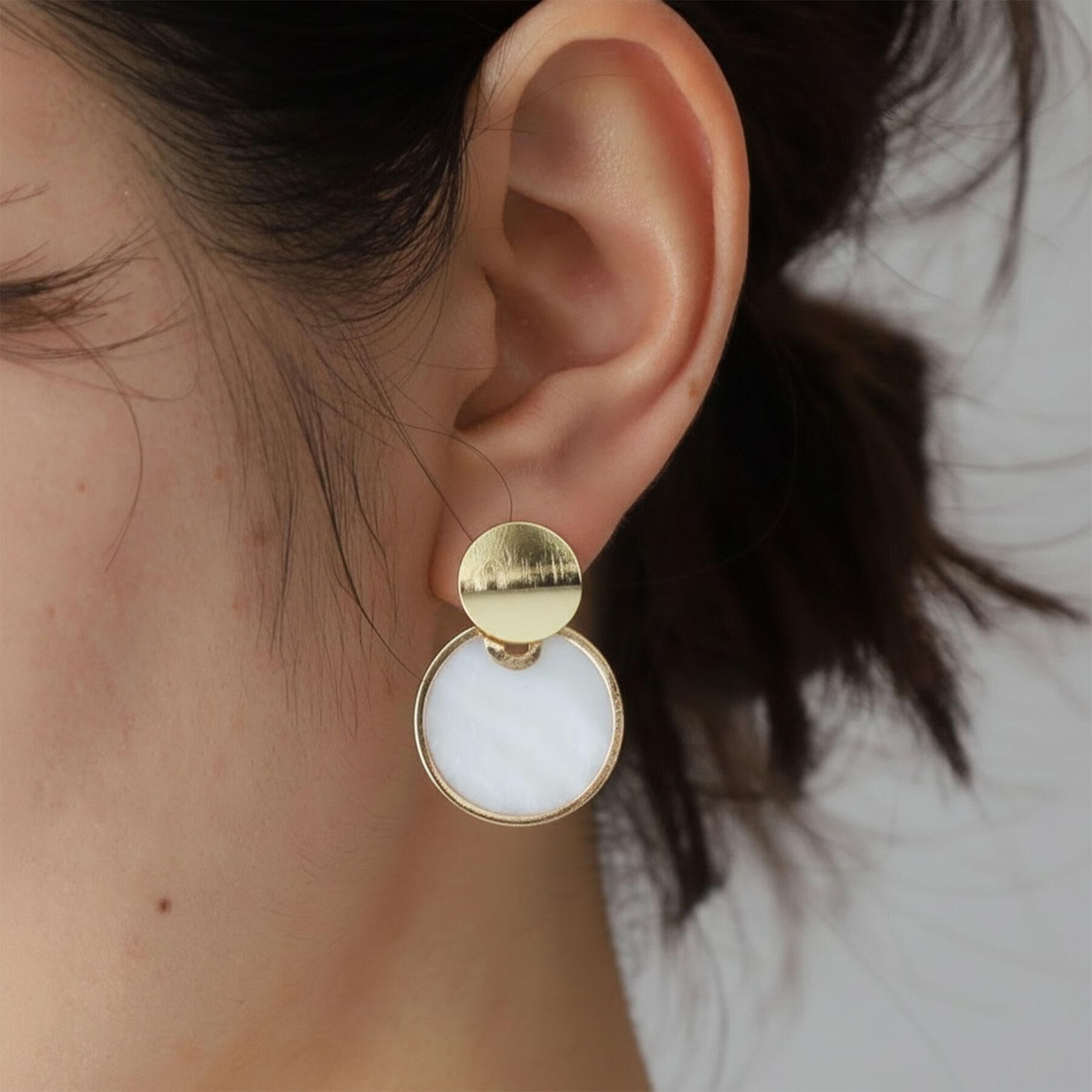 DRESSTERIOR「シェルピアス」|ピアス|ゴールド(007)