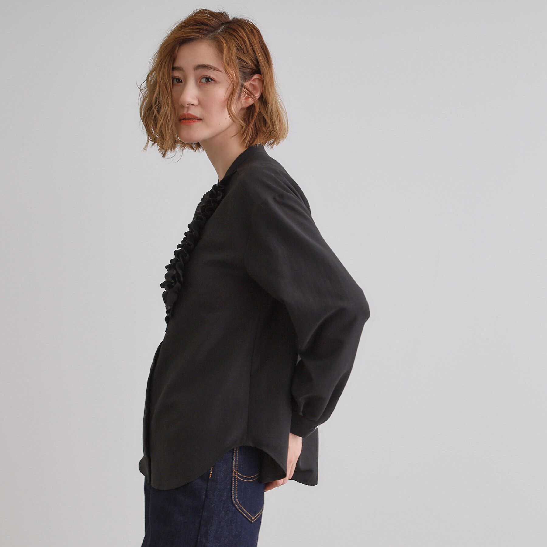 grove「スパンビンテージフリルブラウス」|シャツ・ブラウス|