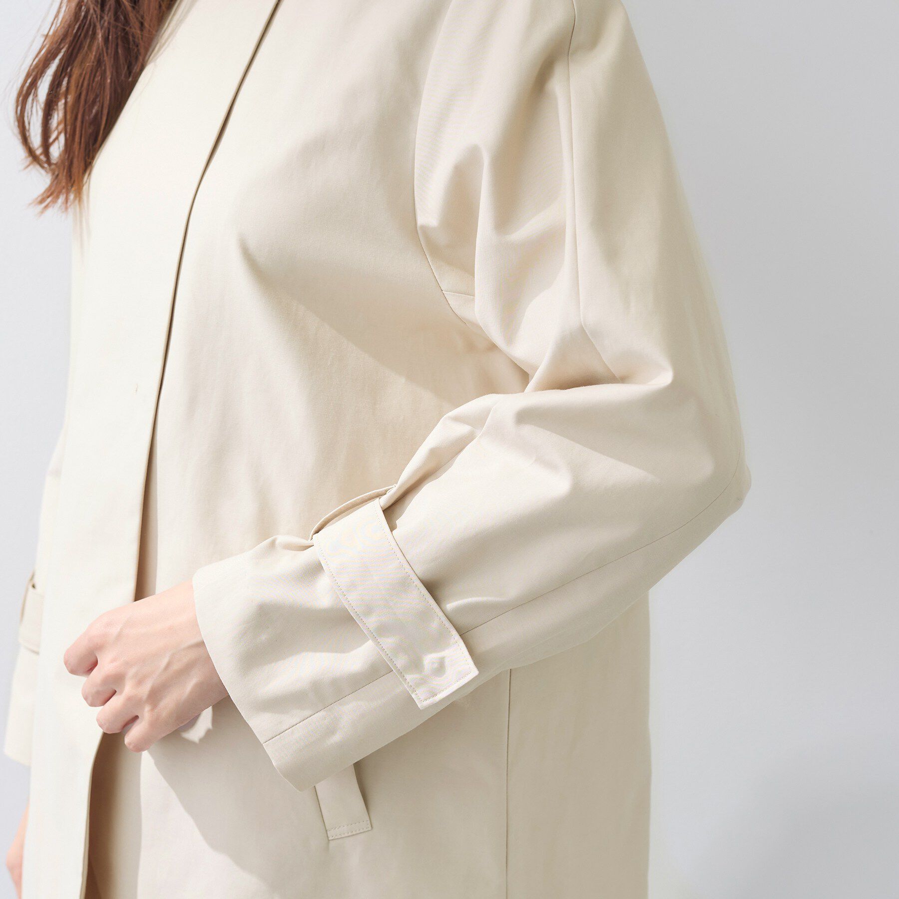 INDIVI「【撥水/軽量】ミドル丈 ミニマルトレンチコート」|トレンチコート|