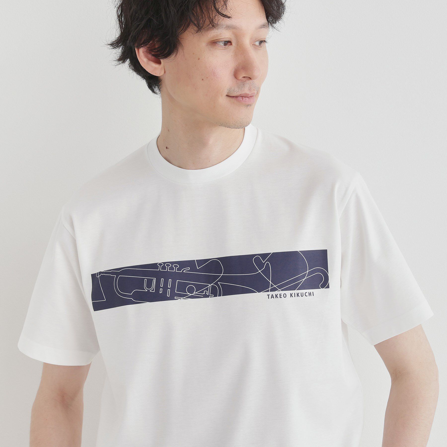 TAKEO KIKUCHI「バープリントポンチTシャツ」|Tシャツ・カットソー|