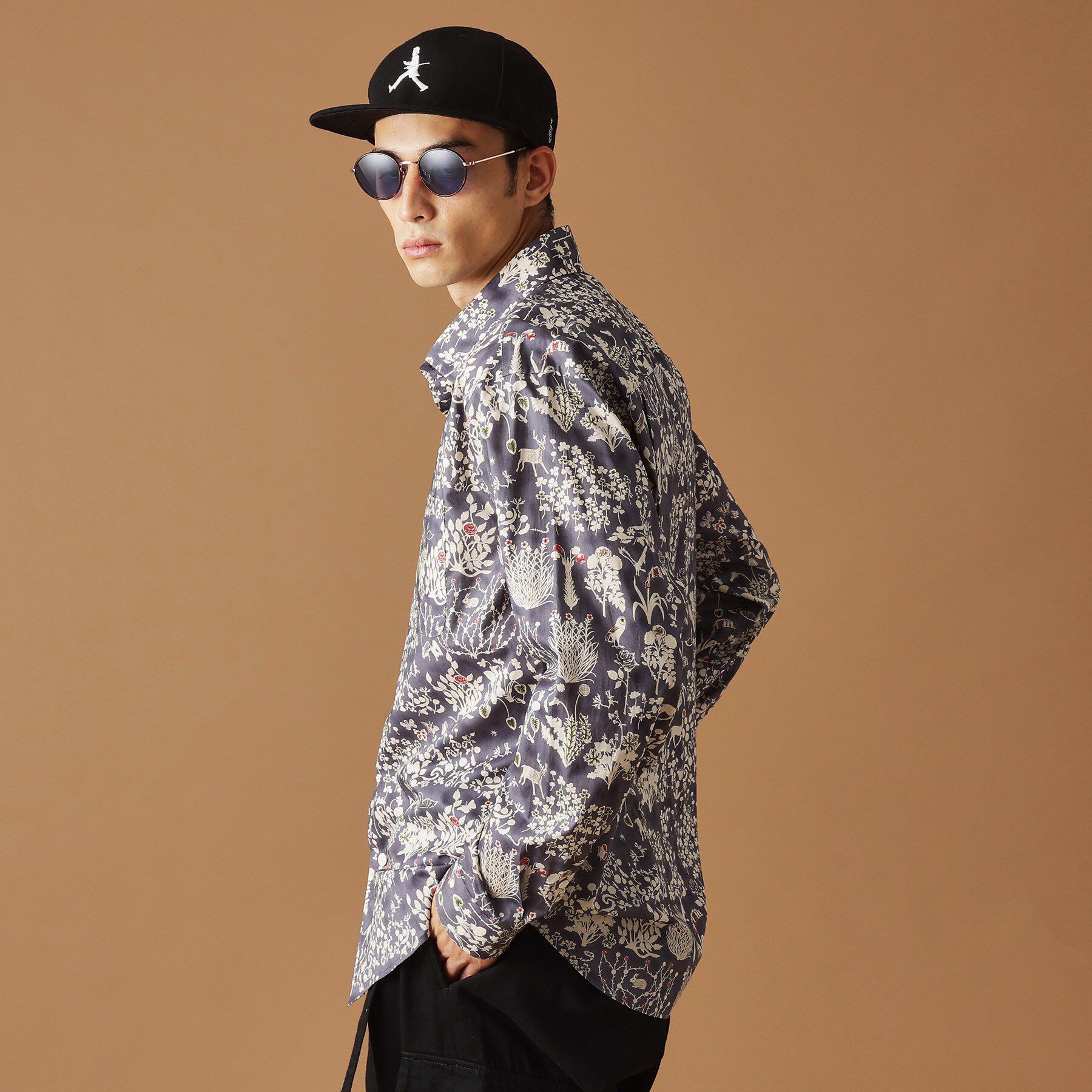 40CARATS&525「【Sサイズ～】フラワープリントシャツ」|シャツ・ブラウス|