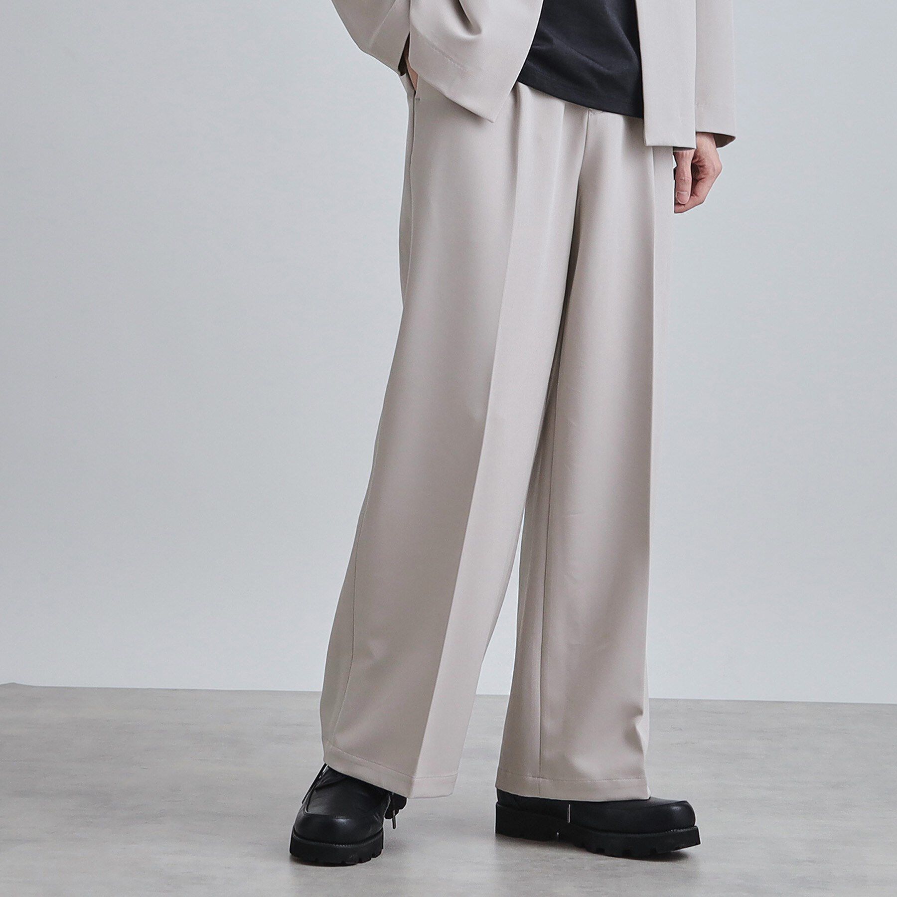 tk.TAKEO KIKUCHI「【セットアップ対応】360度ストレッチ ワイドストレートパンツ」|その他|