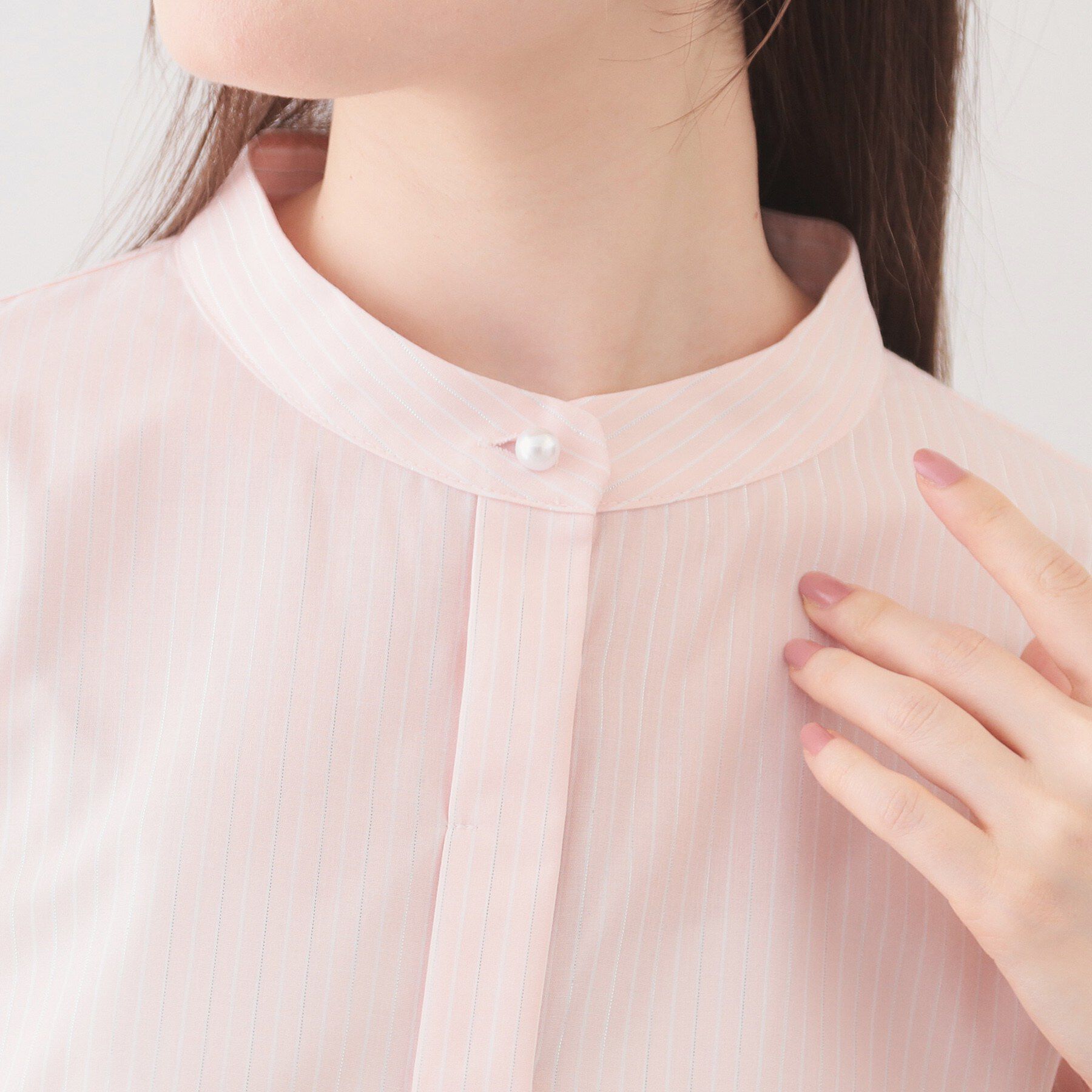 index「2WAYペプラムブラウス/ボウタイ取り外し可【洗濯機OK/イージーアイロン/防シワ】《XS～LL/8」|シャツ・ブラウス|