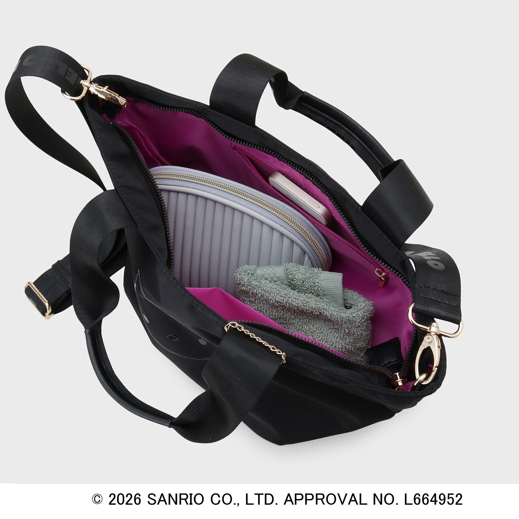 OPAQUE.CLIP「◆【ハローキティ】2WAY立体フェイスプリントミドルバッグ」|ハンドバッグ|