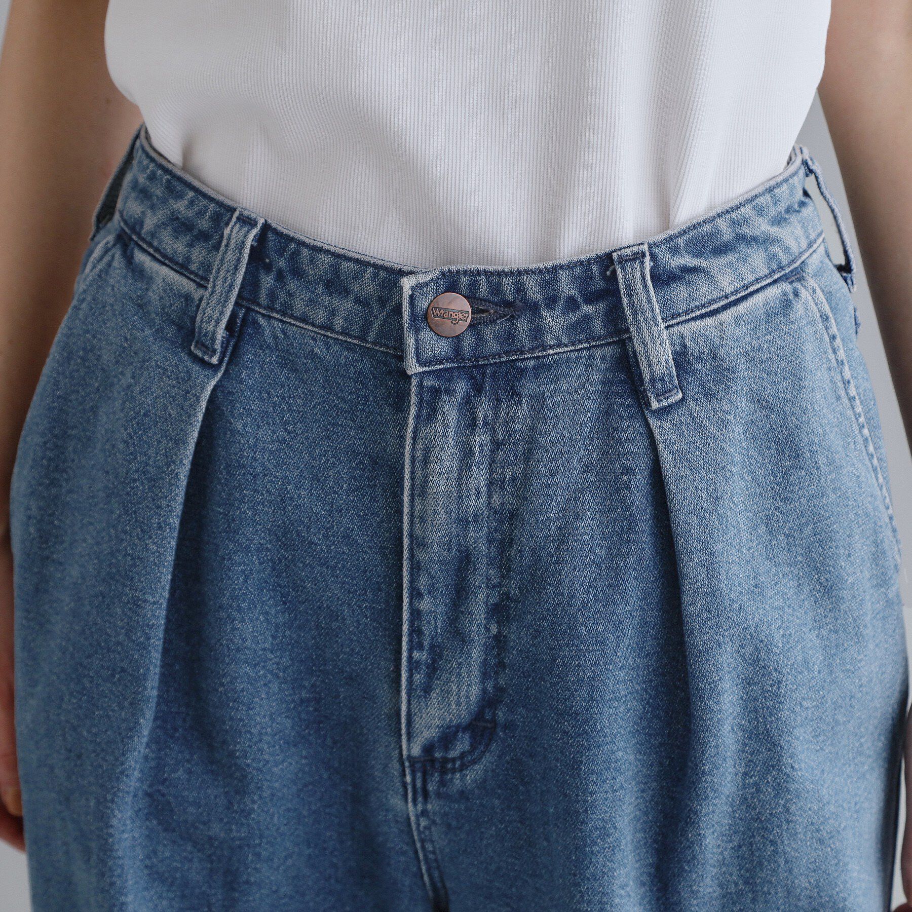 OPAQUE.CLIP「【Wrangler／ラングラー】ランチャーワイドデニムパンツ」|デニム|