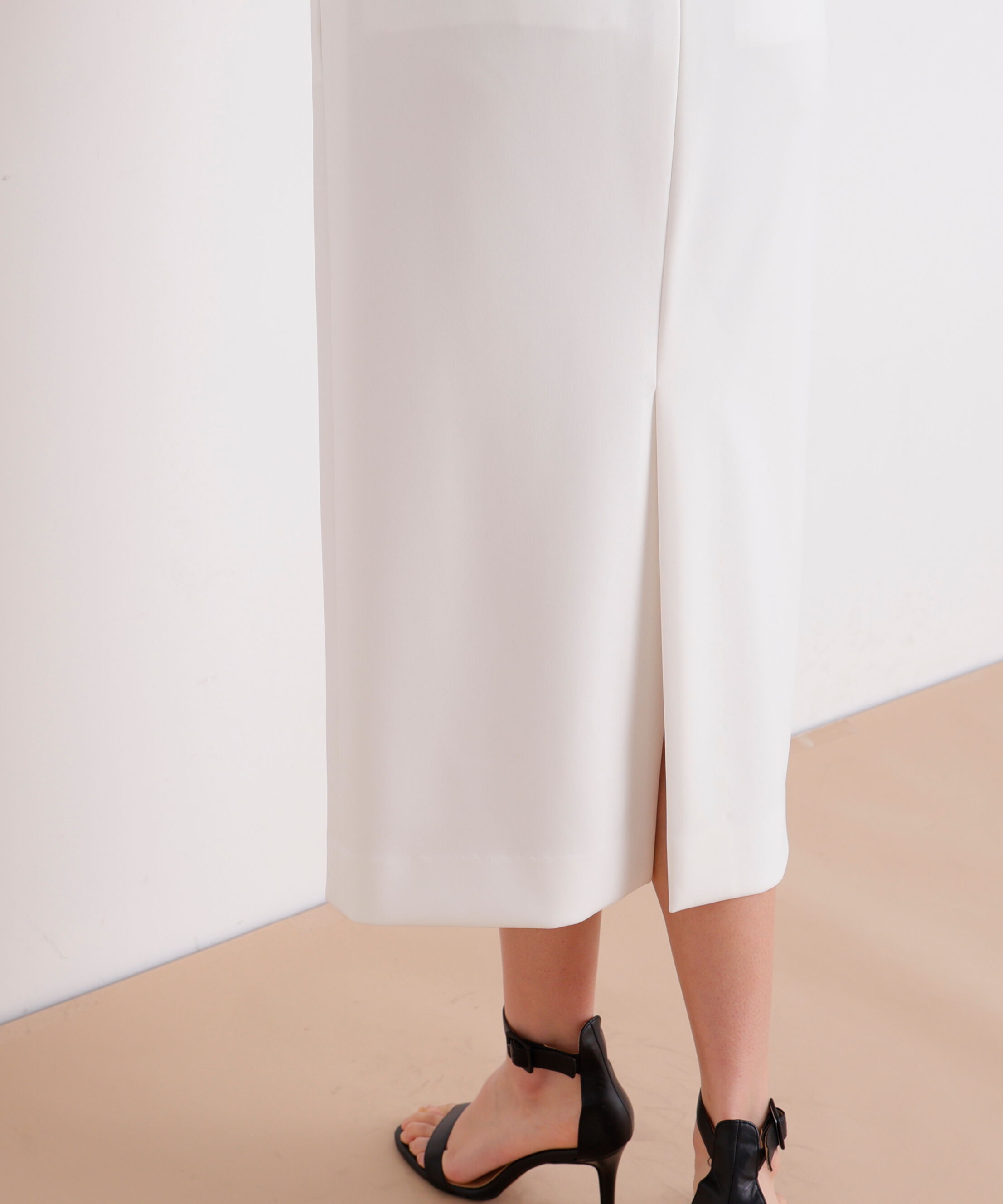  「ベルト付きストレッチスカート」|スカート|